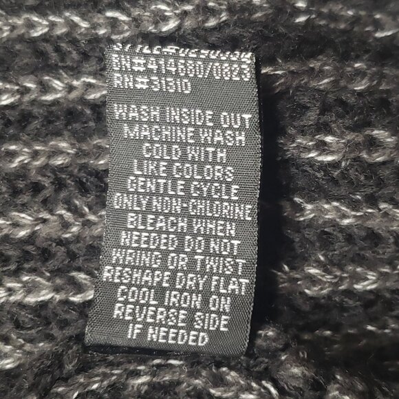 Fortune + Ivy Open Cardigan Sweater Women's Size Medium Black Grey Coatigan NWOT - Picture 10 of 16